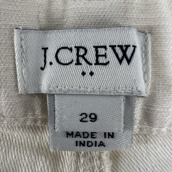 J. Crew White Wide Leg Button Fly Crop Jeans Size 29 Women's - Picture 2 of 6